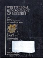 WEST'S LEGAL ENVIRONMENT OF BUSINESS  SECOND EDITION   1995  PDF电子版封面  0314045171  FRANK B.CROSS AND ROGER LEROY 
