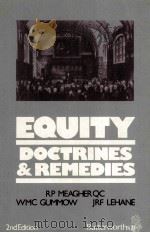 EQUITY  DOCTRINES AND REMEDIES  SECOND EDITION   1984  PDF电子版封面  040949142X   