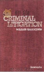 CRIMINAL LITIGATION   1985  PDF电子版封面     
