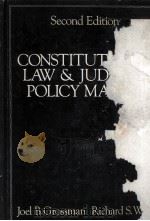 CONSTITUTIONAL LAW & JUDICIAL POLICY MAKING  SECOND EDITION   1980  PDF电子版封面  0471328499  JOEL B.GROSSMAN AND RICHARD S. 