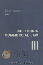 CALIFORNIA COMMERCIAL LAW  VOLUME III（1966 PDF版）