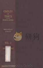 A TREATISE ON THE LAW OF TORTS OR THE WRONGS WHICH ARISE INDEPENDENTLY OF CONTRACT  VOLUME 2  FOURTH   1932  PDF电子版封面    D.AVERY HAGGARD 