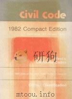 WEST'S CALIFORNIA CODES  COMPACT EDITION 1982（1982 PDF版）