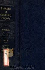 PRINCIPLES OF COMMUNITY PROPERTY  VOLUME 2   1943  PDF电子版封面    WILLIAM QUINBY DE FUNIAK 