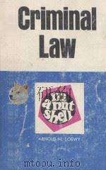CRIMINAL LAW  IN A NUTSHELL（1975 PDF版）