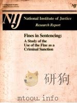 FINES IN SENTENCING:A STUDY OF THE USE OF THE FINE AS A CRIMINAL SANCTION（1984 PDF版）