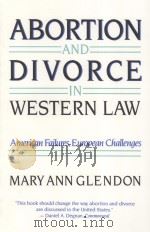 ABORTION AND DIVORCE IN WESTERN LAW（1987 PDF版）