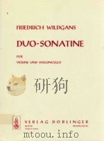 Duo-sonatine fur Violine und Violoncello   1958  PDF电子版封面     