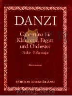 Concertino fur klarinette fagott und orchester B-dur B flat major klavierauszug GM 290（1983 PDF版）