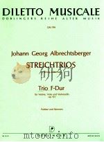 Streichtrios Helmut Zehetmair Trio F-Dur fur Violine Viola und Violoncello op.9/3 Partitur und Stimm（1989 PDF版）