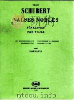 franz Schubert Valses nobles For Piano dohnanyi Z.3582（1950 PDF版）