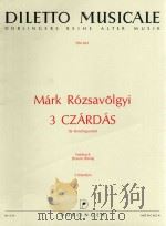 mark rozsavolgyi 3 czardas fur Streichquartett Erstdruck Ferenc Bonis Stimmen DM 661（1978 PDF版）