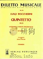 Quintetto in D 2 Violins 2 Violas Violoncello Op.62/Nr.5 stimmen Nr.179   1965  PDF电子版封面     