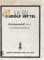 Streichquartett in C. fur zwei Violinen Viola und Violoncello（1949 PDF版）