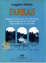 Farkas ferenc Hungarian Dances from the 17th Century for chamber orchestra Z.14 249（1970 PDF版）