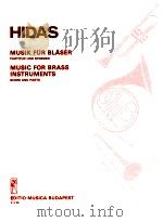 Hidas frigyes Music for brass instruments score and parts Z.12 880   1985  PDF电子版封面    Hidas frigyes 