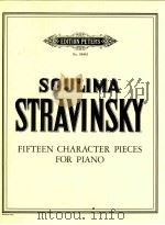Fifteen Character Pieces for Piano duration ca.22 1/2 minutes No.66441   1981  PDF电子版封面     