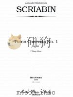 Piano Concerto No.1 op.20 F Sharp Minor set of parts 00159 STR=4-4-3-2-2     PDF电子版封面    Alexander Nikolaievich Scriabi 