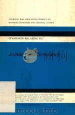 JOINDER AND SEVERANCE   1968  PDF电子版封面     