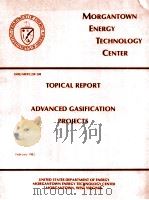MORGANTOWN ENERGY TECHNOLOGY CENTER TOPICAL REPORT ADVANCED GASIFICATION PROJECTS   1982  PDF电子版封面     