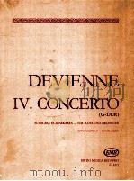 francois Devienne Ⅳ. Concerto G-Dur Fuvolára és Zenekarra Zongorakivonat-klavierauszug z.4273   1964  PDF电子版封面    Devienne 