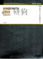 sonate for flute and piano ed 2522   1965  PDF电子版封面    Paul Hindemith 