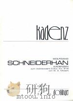 Kadenzen zum ViolinKonzert in D-Dur KV.218 von W.A.Mozart 03 040   1977  PDF电子版封面     