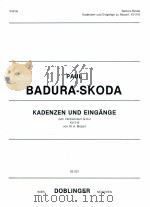 Kadenzen und Eingane zum ViolinKonzert in G-Dur KV  216 von W.A.Mozart 03 021   1961  PDF电子版封面     