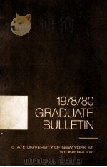 1978/1980 GRADUATE BULLETIN（1978 PDF版）