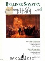 Berliner Sonaten  Heft 3/Volume 3 Carl Philipp Emanuel Bach Sonata fur Querflote und Basso continuo（1993 PDF版）