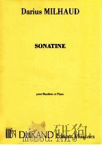 Sonatine pour Hautbois et Piano   1955  PDF电子版封面     