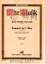 Konzert in C-Dur op.7 Nr.3 for Flute or Oboe or Violin and Piano AM 15b   1956  PDF电子版封面     