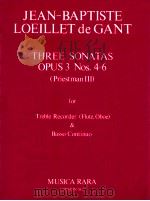 Three sonatas opus 3 Nos.4-6 Priestman Ⅲ for Treble Recorder Flute Oboe & Basso Continuo london w.1   1980  PDF电子版封面     