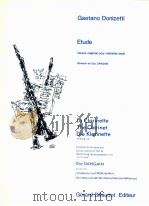 Etude Oeuvre originale pour clarinette seulethe clarinet professeur au cnsm de paris charinette solo   1988  PDF电子版封面     