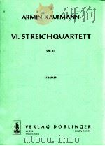 Ⅵ.Streichquartett op.81 stimmen   1964  PDF电子版封面     