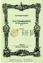 Zwei Charakterstucke fur Oboe und Klavier op.27 FH 2332     PDF电子版封面     