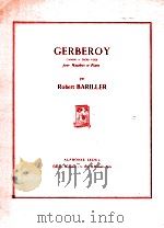 Gerberoy canon a trois voix pour Hautbois et Piano（1966 PDF版）
