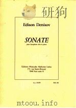 sonate pour saxophone alto et piano A.L.24.654   1973  PDF电子版封面     