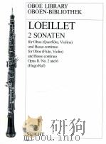 2 Sonaten for oboe Flute Violin and Basso continuo Opus II/No.2 and 6 OBB 27   1974  PDF电子版封面     