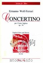Concertino per Corno Inglese Orchestra d'archi e due Corni op.34 kleines konzert fur englisch h   1966  PDF电子版封面     