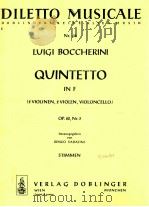 diletto musicale Nr.116 Quintetto in F 2 Violinen 2 Violen Violoncello Op.62 Nr.3 Stimmen   1966  PDF电子版封面     