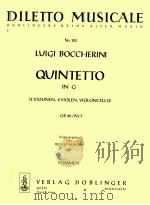 diletto musicale Nr.103 Quintetto in G 2 Violinen 2 Violen Violoncello Op.60/Nr.5 Stimmen   1962  PDF电子版封面     