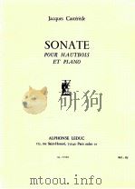 Sonate pour Hautbois et Piano AL 21948   1959  PDF电子版封面     