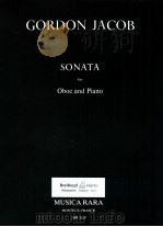 Sonata for Oboe and Piano MR 1120   1967  PDF电子版封面    Gordon Jocob 