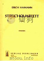Streichquartett op.39 stimmen   1964  PDF电子版封面    Erich Hamann 