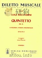 diletto musicale Nr.102 Quintetto in A 2 Violinen 2 Violen Violoncello Op.60/Nr.3 Stimmen   1962  PDF电子版封面     