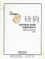 Central park variations clarinet and piano 1980（1984 PDF版）