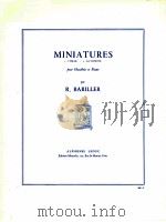 Miniatures pour Hautbois et piano   1961  PDF电子版封面     