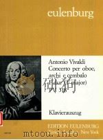 Concerto F-dur fur Oboe Streichorchester und Basso continuo PV 318 GM 129（1973 PDF版）