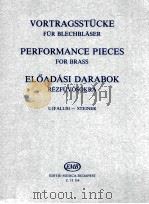 Performance pieces for brass Posaune-Trombone Euphonium Tuba Bass Flügelhorn-Bb Tenor Z.13 114   1987  PDF电子版封面    Kozreadja 